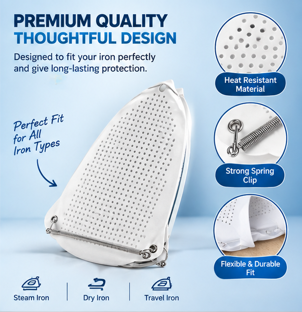 Steam Iron Teflon Shoe Cover