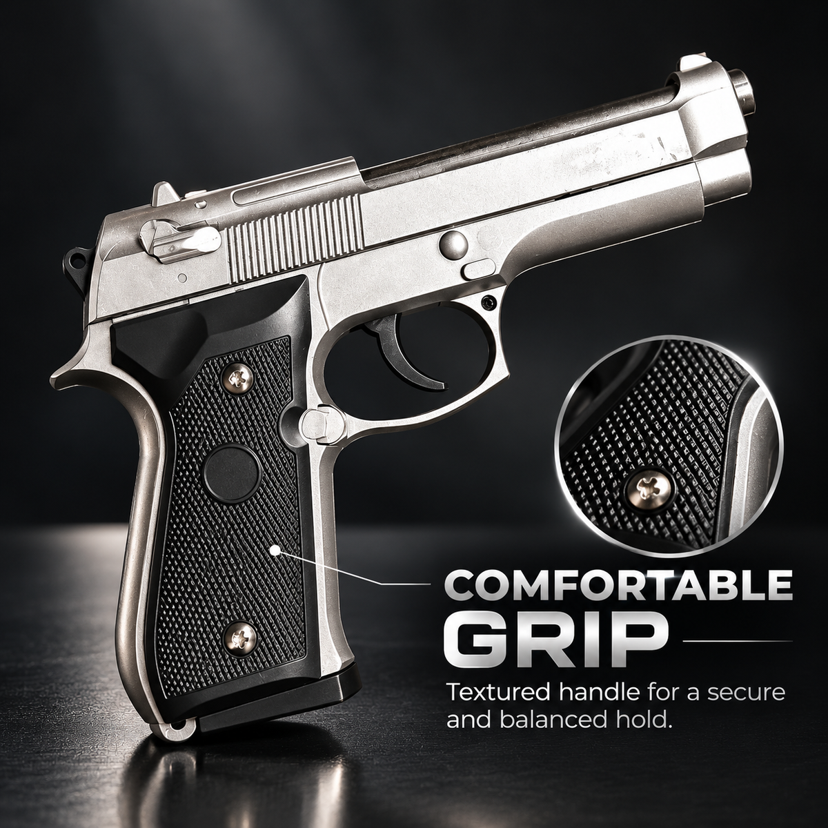 Soft Metal Gun Toy