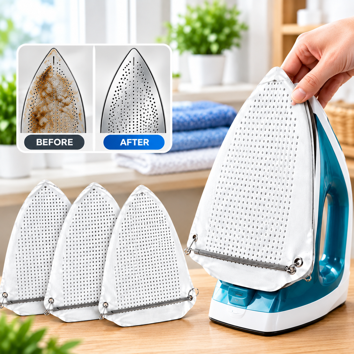 Steam Iron Teflon Shoe Cover